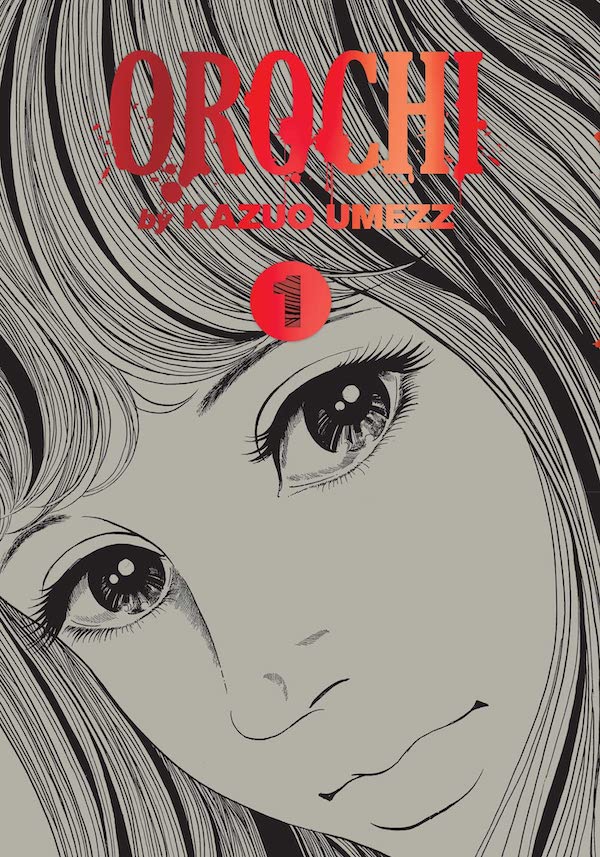 Cover of Orochi, showing the face of a young woman looking directly at the viewer