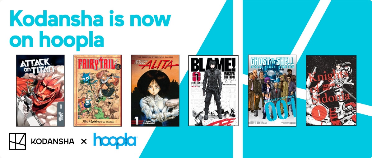 Kodansha is now on hoopla ad banner